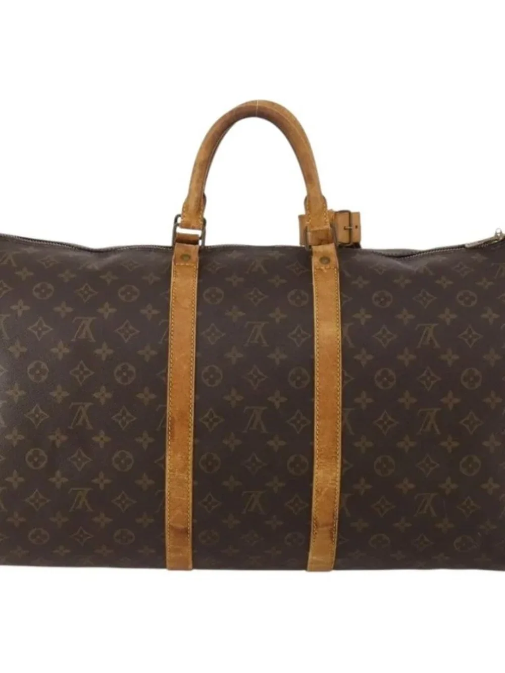 LOUIS VUITTON Monogram Keepall Bandouliere 55 Boston Bag M41414 LV Auth 185696